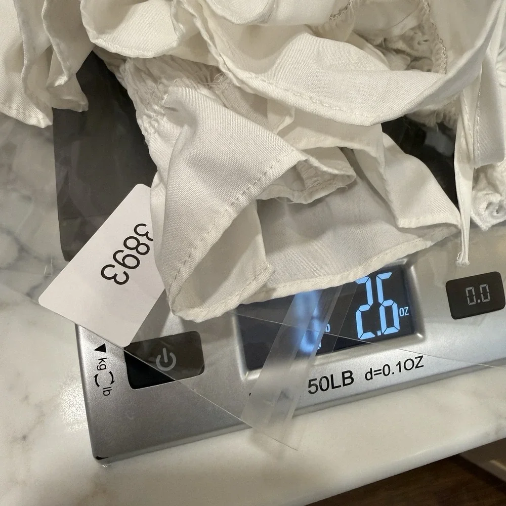 Coquette Ruffle Babydoll Top M Romantic Y2K Boho Fairy Keyhole Tie White V-Neck - Picture 9 of 9